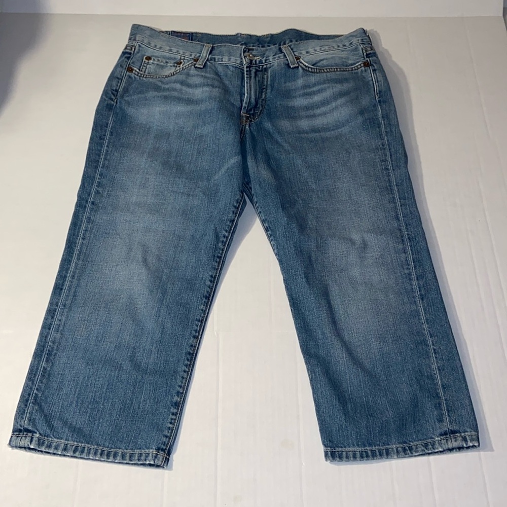Lucky Brand Women’s Size 12 / 31 Sugar Baby Crop Denim Blue Jeans